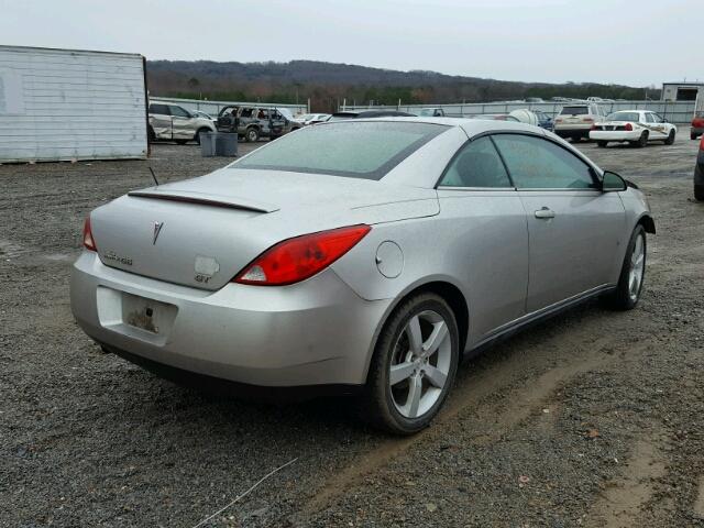 1G2ZH36N274268673 - 2007 PONTIAC G6 GT SILVER photo 4