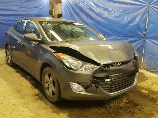 5NPDH4AEXCH151057 - 2012 HYUNDAI ELANTRA GL GRAY photo 1