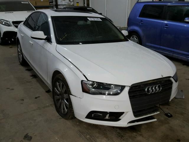 WAUAFAFL7DN023856 - 2013 AUDI A4 PREMIUM WHITE photo 1