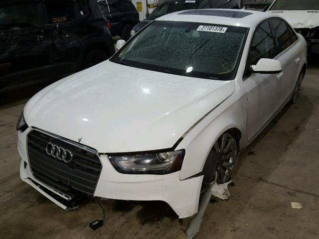 WAUAFAFL7DN023856 - 2013 AUDI A4 PREMIUM WHITE photo 2