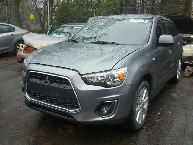 4A4AR4AU7EE023751 - 2014 MITSUBISHI OUTLANDER SILVER photo 2