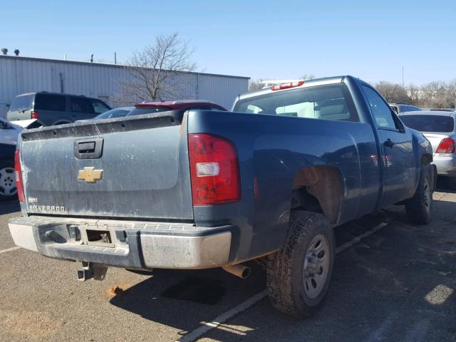 1GCEC14048Z127645 - 2008 CHEVROLET SILVERADO TEAL photo 4