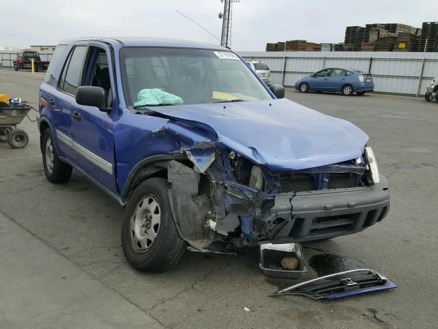 JHLRD2844YC014477 - 2000 HONDA CR-V LX BLUE photo 1