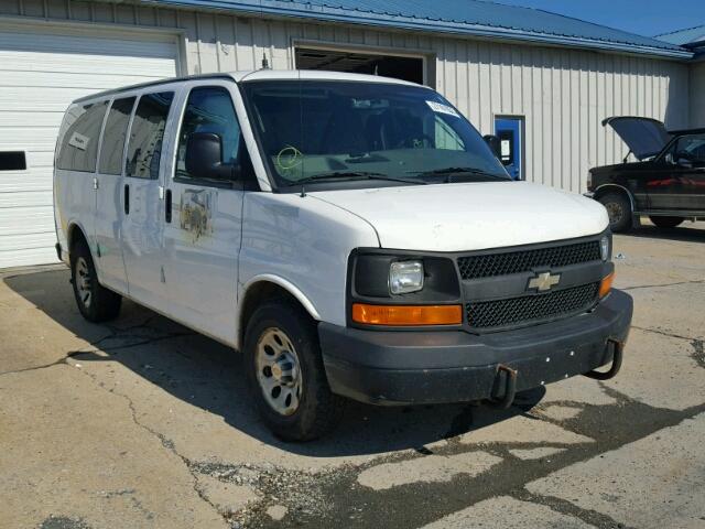 1GNSHBF43B1138675 - 2011 CHEVROLET EXPRESS G1 WHITE photo 1