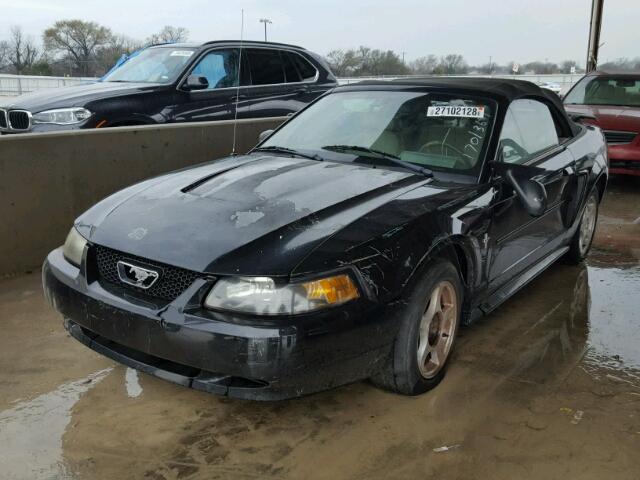 1FAFP44403F391426 - 2003 FORD MUSTANG BLACK photo 2