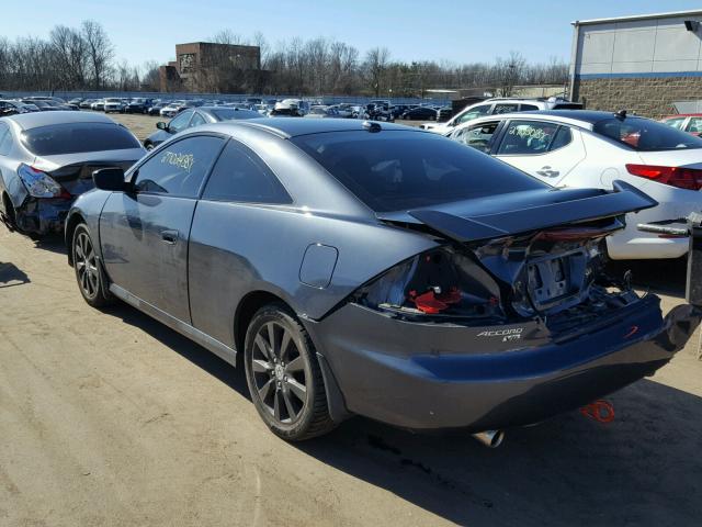 1HGCM82697A003082 - 2007 HONDA ACCORD EX GRAY photo 3