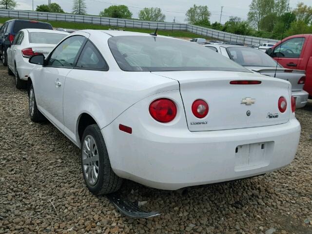 1G1AB1F56A7216122 - 2010 CHEVROLET COBALT LS WHITE photo 3