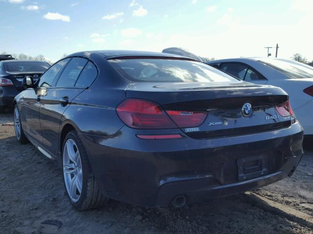 WBA6B8C52FD452881 - 2015 BMW 640 XI BLACK photo 3