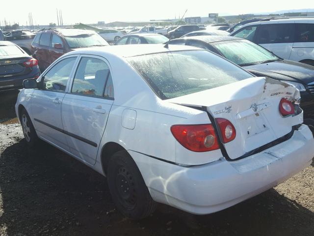 JTDBR32E852067336 - 2005 TOYOTA COROLLA CE WHITE photo 3