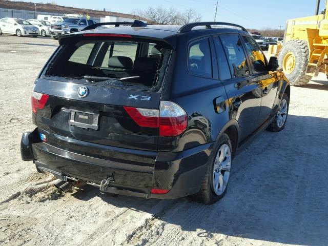 WBXPC9C41AWJ34199 - 2010 BMW X3 XDRIVE3 Czarny zdjęcie 4