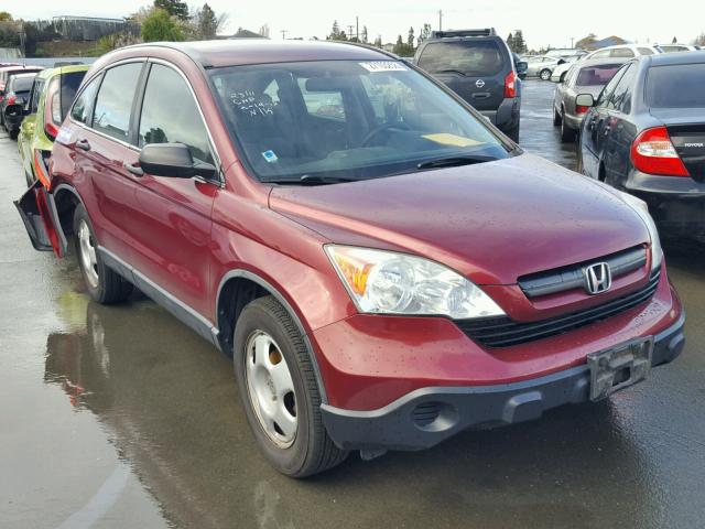 5J6RE38309L027844 - 2009 HONDA CR-V LX RED photo 1