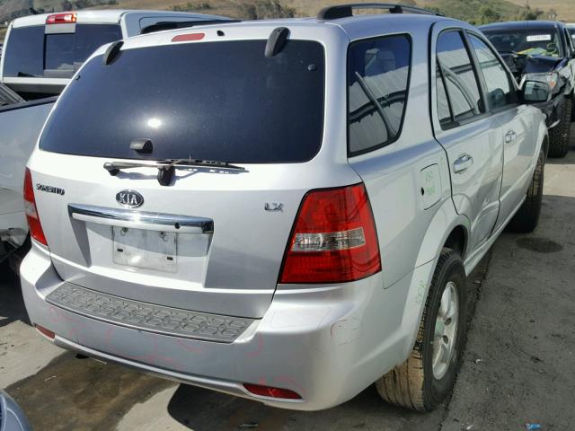 KNDJC735885819820 - 2008 KIA SORENTO EX SILVER photo 4