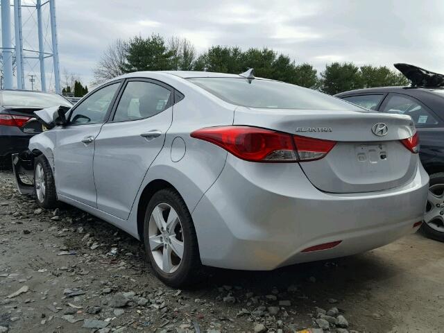 5NPDH4AE1DH167102 - 2013 HYUNDAI ELANTRA GL GRAY photo 3