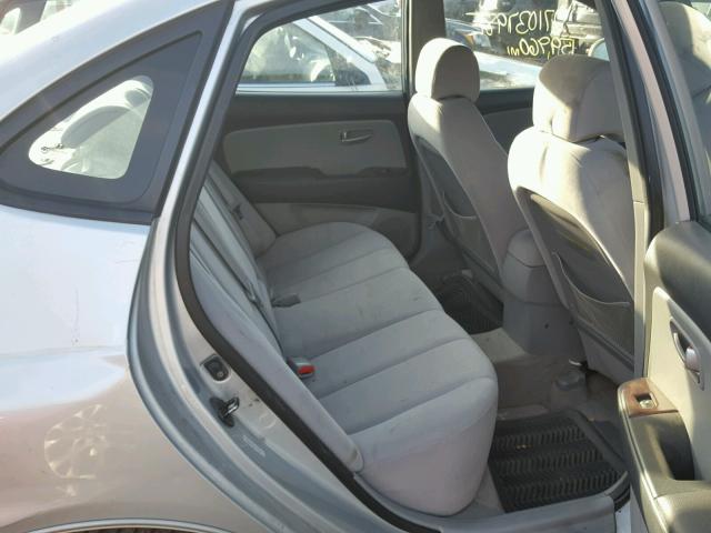 KMHDU46D17U214758 - 2007 HYUNDAI ELANTRA GL SILVER photo 6