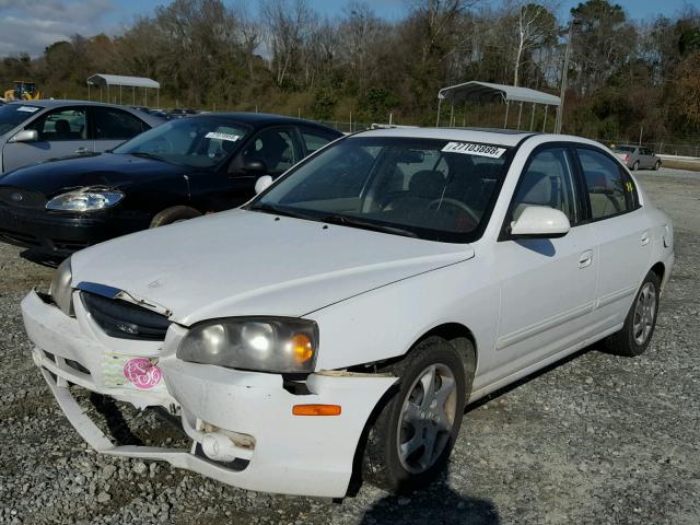 KMHDN46D35U028178 - 2005 HYUNDAI ELANTRA GL WHITE photo 2