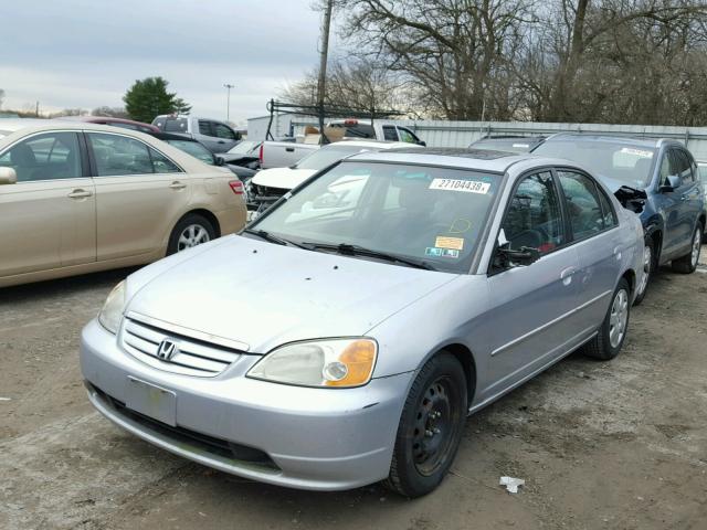 2HGES25792H562982 - 2002 HONDA CIVIC EX SILVER photo 2