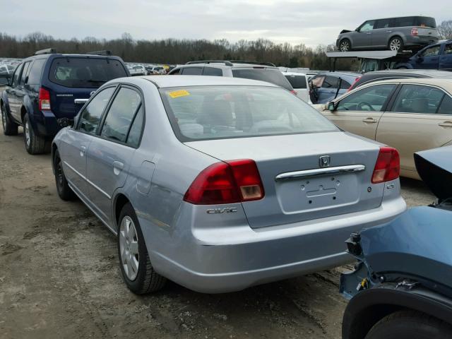 2HGES25792H562982 - 2002 HONDA CIVIC EX SILVER photo 3