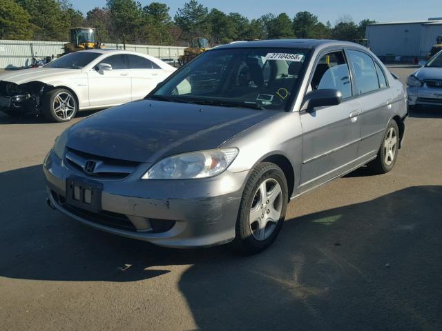 2HGES26764H532226 - 2004 HONDA CIVIC EX ნაცრისფერი ფოტო 2