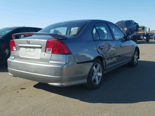 2HGES26764H532226 - 2004 HONDA CIVIC EX ნაცრისფერი ფოტო 4