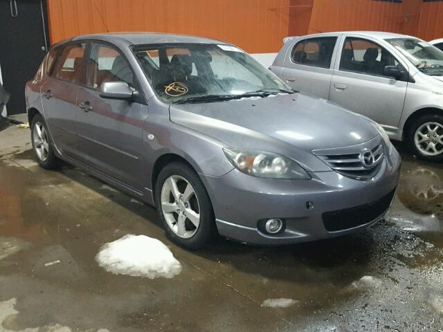 JM1BK143941139265 - 2004 MAZDA 3 HATCHBAC GRAY photo 1