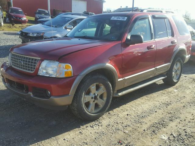 1FMZU74K03UC56504 - 2003 FORD EXPLORER E BURGUNDY photo 2