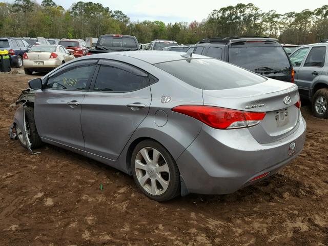 KMHDH4AE5BU161558 - 2011 HYUNDAI ELANTRA GL SILVER photo 3