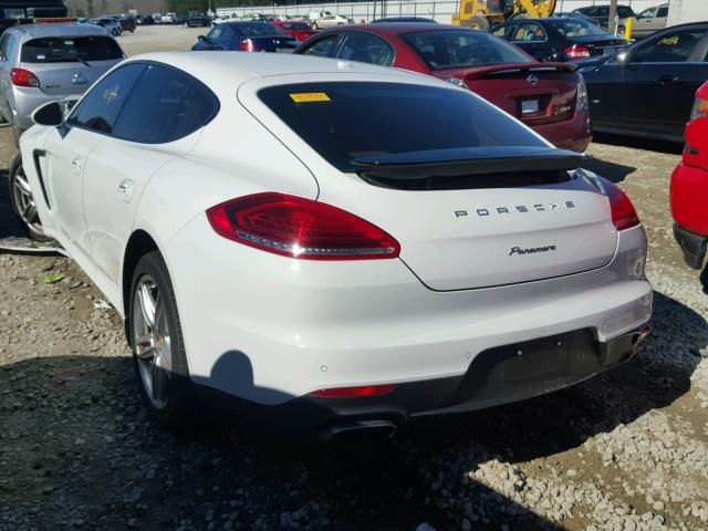 WP0AA2A79EL013490 - 2014 PORSCHE PANAMERA 2 WHITE photo 3