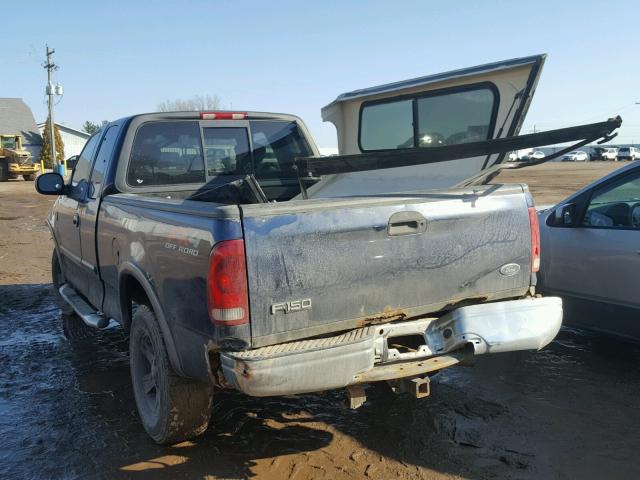 1FTRX18L53NB84124 - 2003 FORD F150 BLUE photo 3