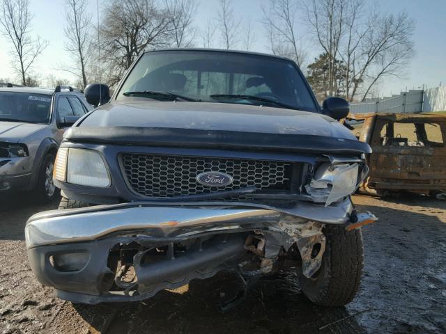 1FTRX18L53NB84124 - 2003 FORD F150 BLUE photo 9