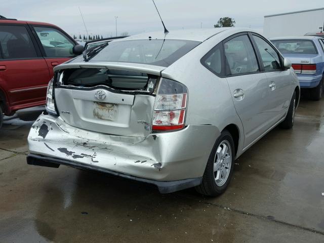 JTDKB20U853018334 - 2005 TOYOTA PRIUS SILVER photo 4