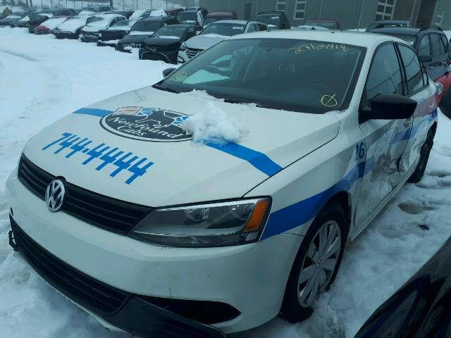 3VW2K7AJ3BM090325 - 2011 VOLKSWAGEN JETTA BASE 白色 照片 2