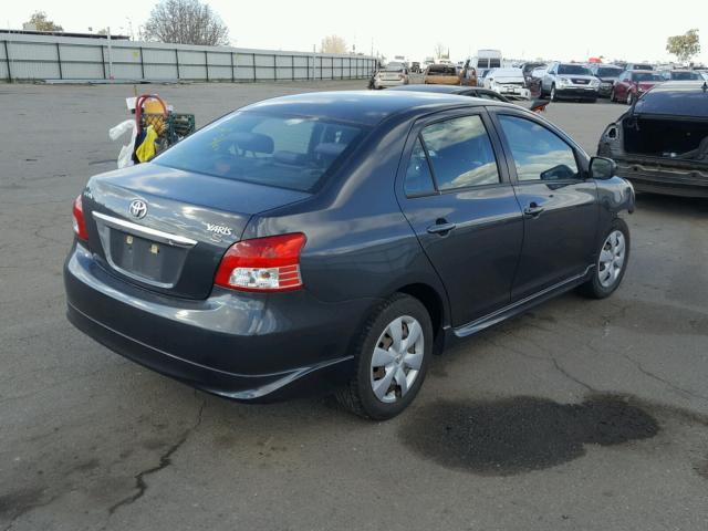 JTDBT923971077448 - 2007 TOYOTA YARIS GRAY photo 4