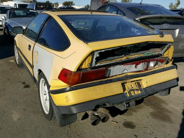 JHMED9368KS015558 - 1989 HONDA CIVIC 1500 YELLOW photo 3