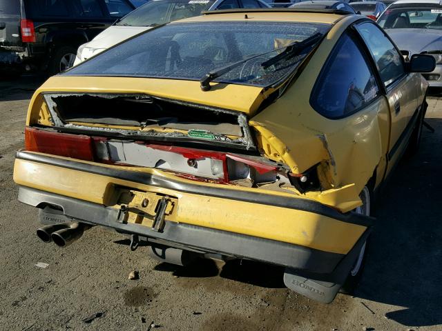 JHMED9368KS015558 - 1989 HONDA CIVIC 1500 YELLOW photo 4