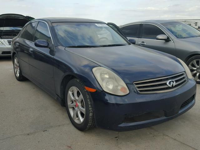 JNKCV51EX5M200694 - 2005 INFINITI G35 BLUE photo 1