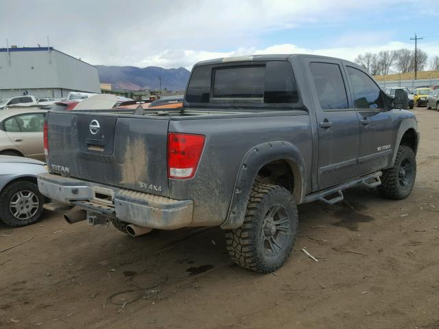 1N6AA0EC5CN329852 - 2012 NISSAN TITAN S GRAY photo 4