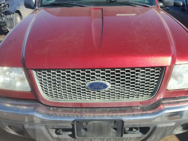 1FTZR15E01PA52051 - 2001 FORD RANGER SUP BURGUNDY photo 7