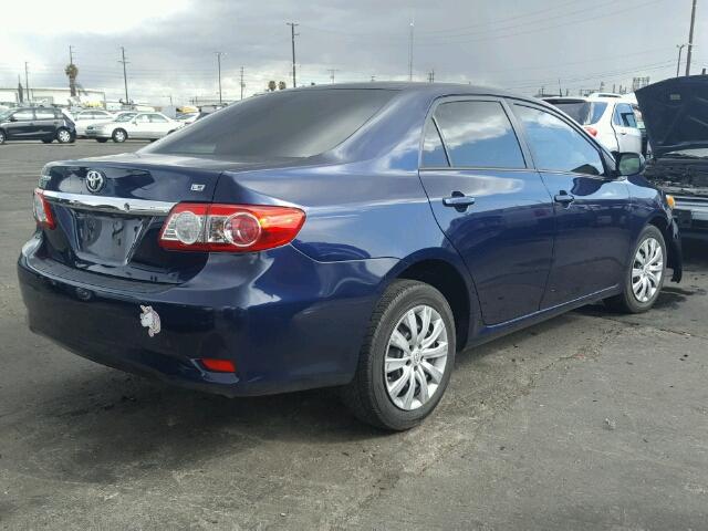 JTDBU4EE4C9170919 - 2012 TOYOTA COROLLA BA BLUE photo 4