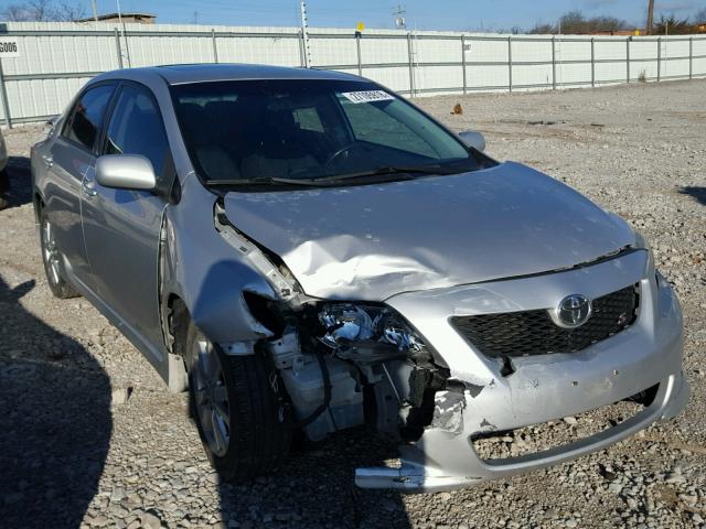 2T1BU40E39C045596 - 2009 TOYOTA COROLLA BA SILVER photo 1