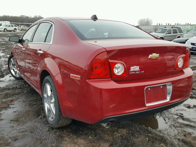 1G1ZC5E07CF228821 - 2012 CHEVROLET MALIBU 1LT RED photo 3