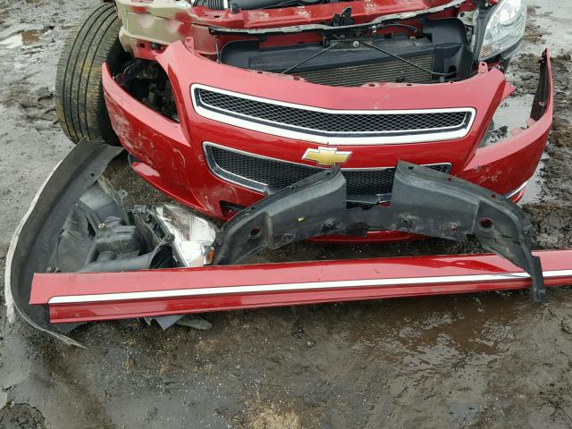 1G1ZC5E07CF228821 - 2012 CHEVROLET MALIBU 1LT RED photo 9