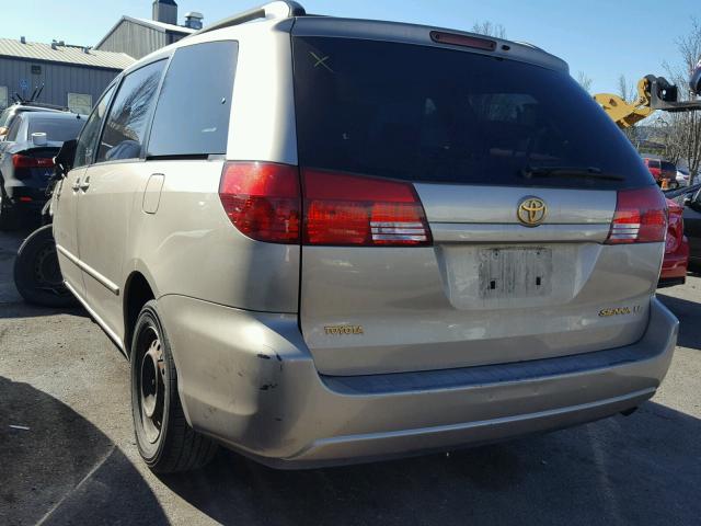 5TDZA23C35S341547 - 2005 TOYOTA SIENNA CE BEIGE photo 3