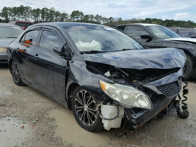 1NXBU40EX9Z072261 - 2009 TOYOTA COROLLA BA BLACK photo 1