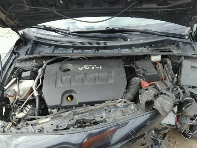 1NXBU40EX9Z072261 - 2009 TOYOTA COROLLA BA BLACK photo 7