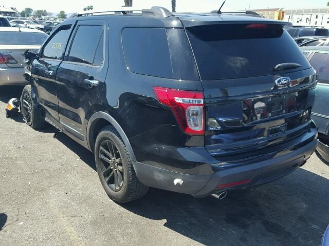 1FM5K7D81FGA14638 - 2015 FORD EXPLORER X BLACK photo 3