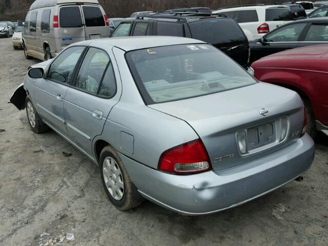 3N1CB51D22L693202 - 2002 NISSAN SENTRA XE GRAY photo 3