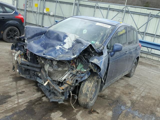 3N1BC13E98L376470 - 2008 NISSAN VERSA S BLUE photo 2