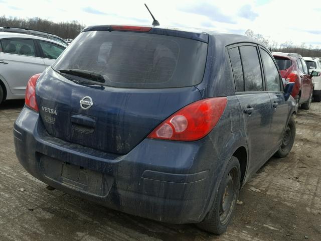 3N1BC13E98L376470 - 2008 NISSAN VERSA S BLUE photo 4