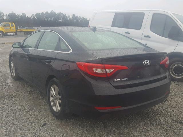 5NPE24AF4HH481069 - 2017 HYUNDAI SONATA SE BLACK photo 3