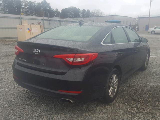 5NPE24AF4HH481069 - 2017 HYUNDAI SONATA SE BLACK photo 4